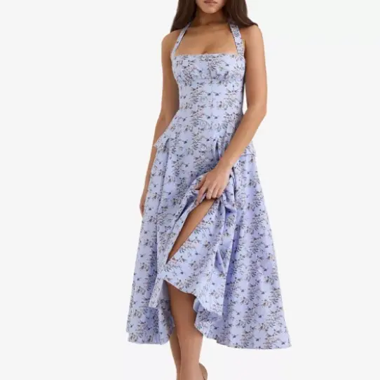 House of CB Claudia 挂脖连衣长裙