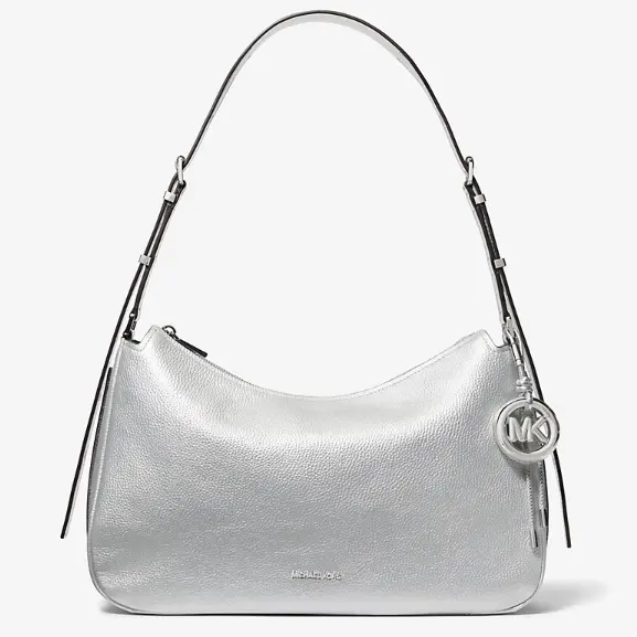 Michael Kors Nolita 中号银色单肩包