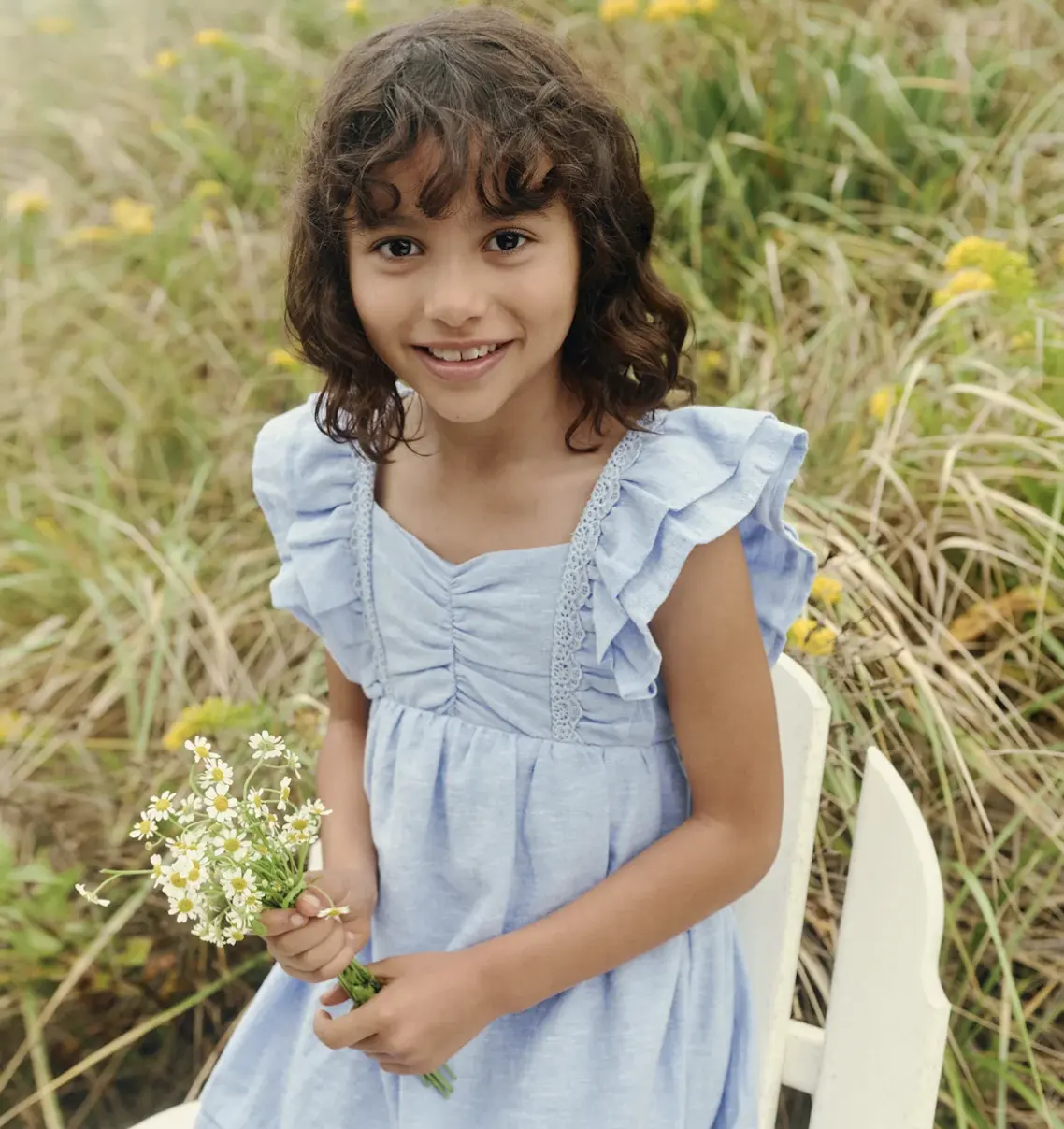 Gymboree 女童荷叶边连衣裙