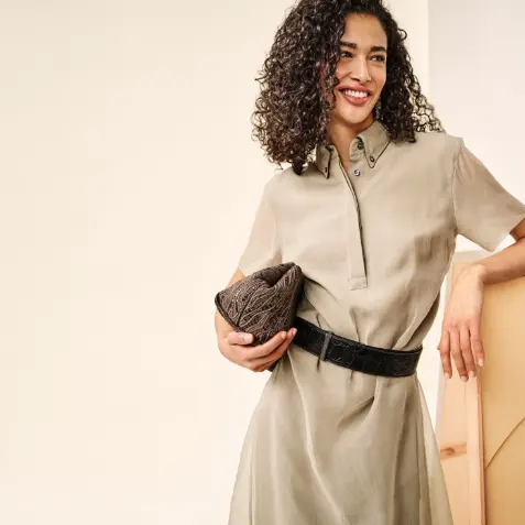 THE OUTNET 美站：Brunello Cucinelli 低调老钱风春款上新  斜纹中长裙$1148