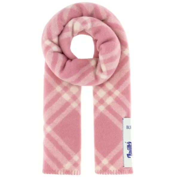 林娜琏同款！Burberry 粉色格纹围巾
