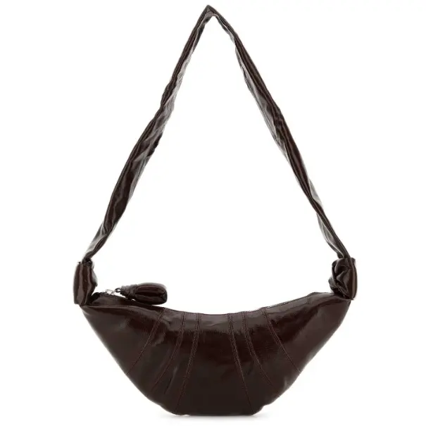 Lemaire 巧克力色小号拉链牛角包