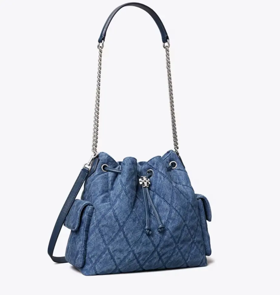 Tory Burch 汤丽柏琦 Charlie 牛仔单肩包