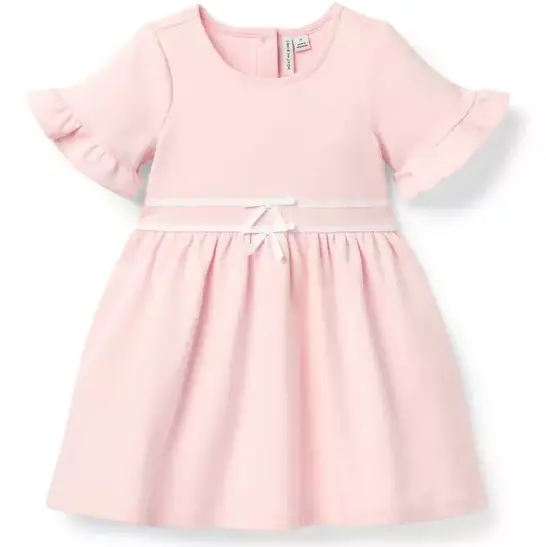 Janie and Jack 荷叶边袖口针织连衣裙