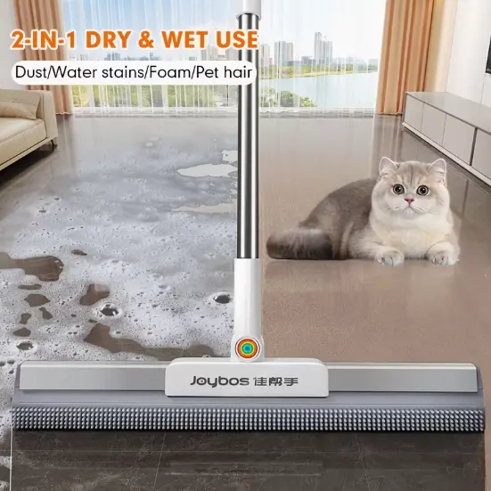 Temu 重型地板扫帚和宠物毛发清洁器