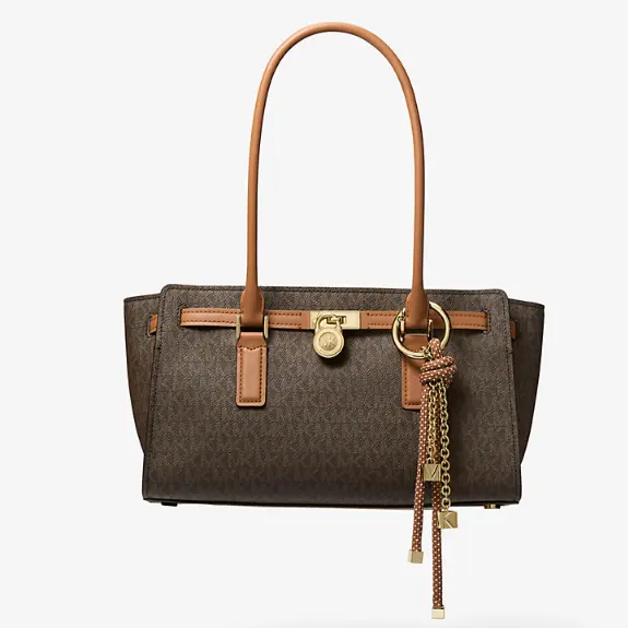 檀健次同款！Michael Kors Hamilton 小号老花单肩包