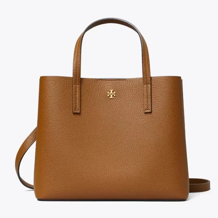 满$500享额外7折！Tory Burch 小号 荔枝纹皮革托特包