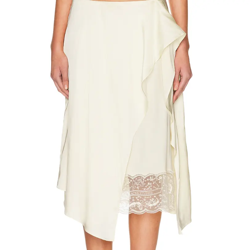 Acne Studios 米白蕾丝半裙