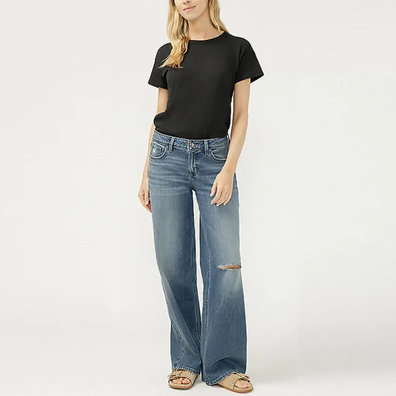 Silver Jeans Co.® Suki 系列阔腿牛仔裤