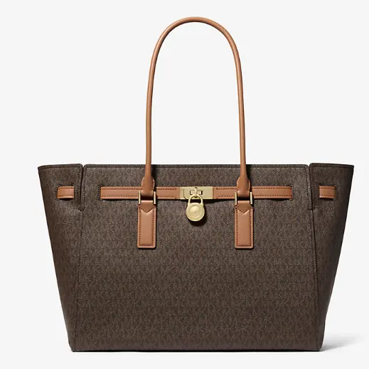 Michael Kors Hamilton 大号老花托特包