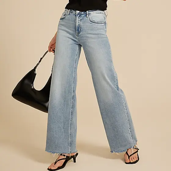 Flying Monkey™ 高腰阔腿牛仔裤