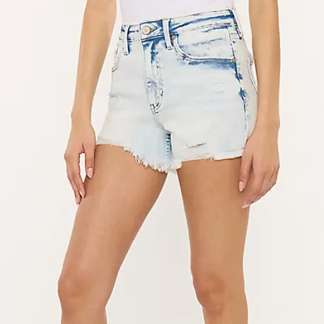 KanCan™ 丰臀版高腰酸洗短裤