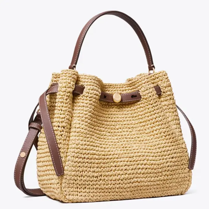 Tory Burch 汤丽柏琦 Romy 编织水桶包