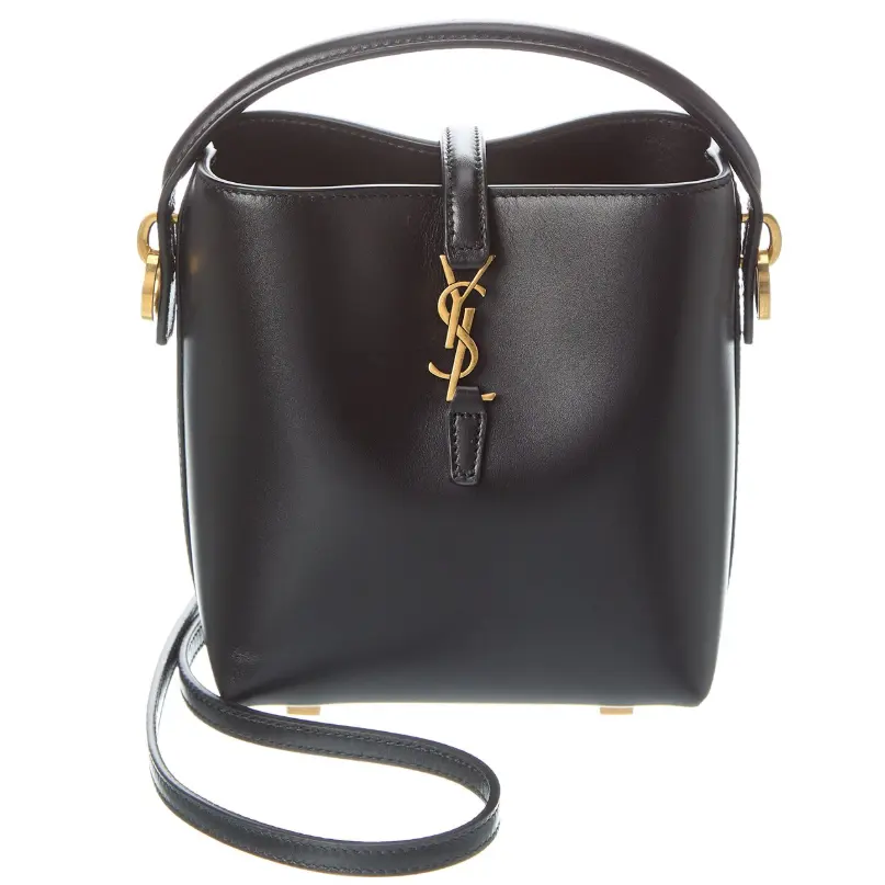 Saint Laurent LE 37 迷你皮革水桶包