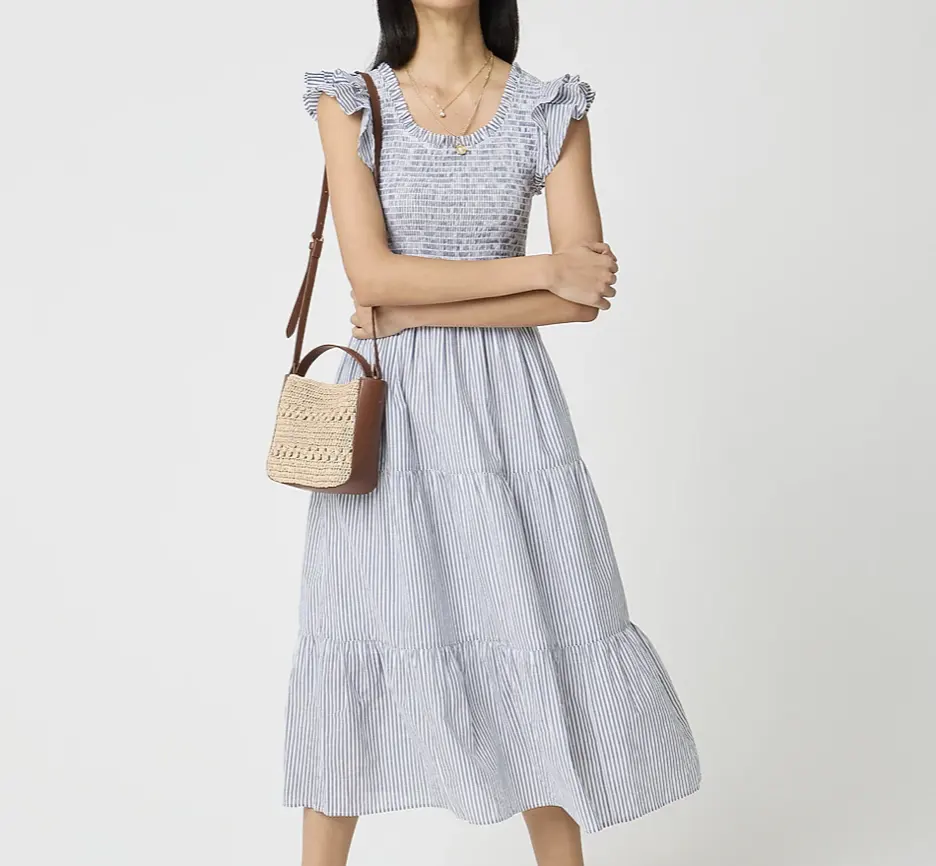 J.CREW 条纹连衣裙