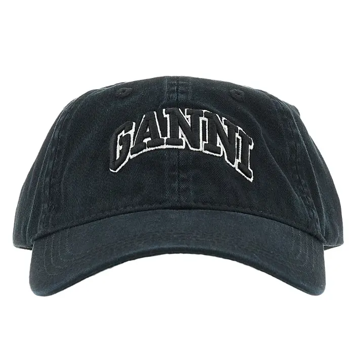 Ganni Logo刺绣棒球帽