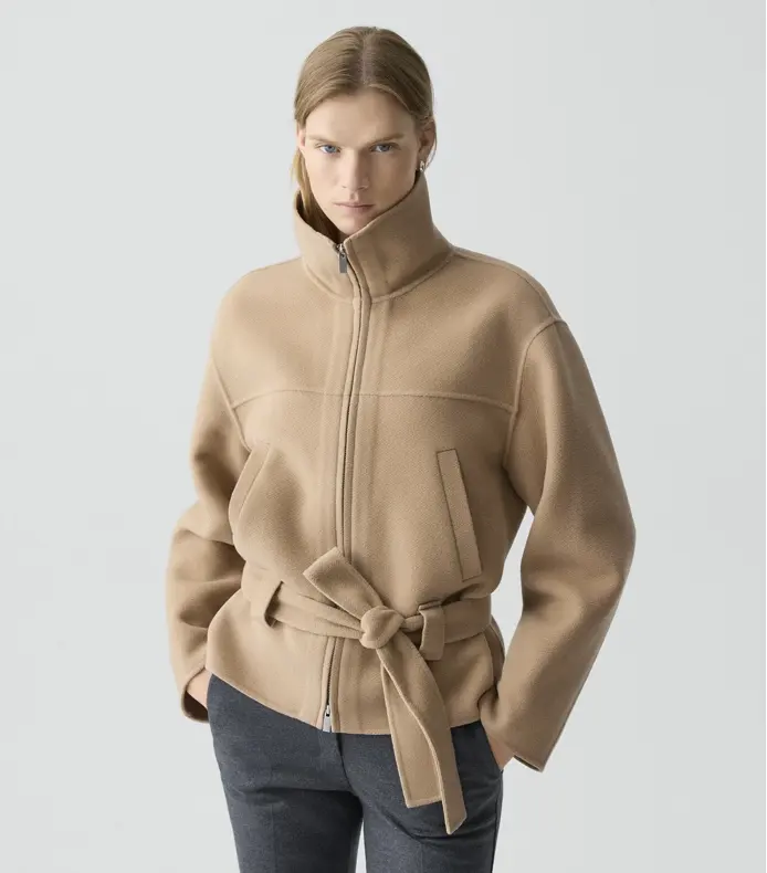 Theory 羊绒羊毛驼色夹克