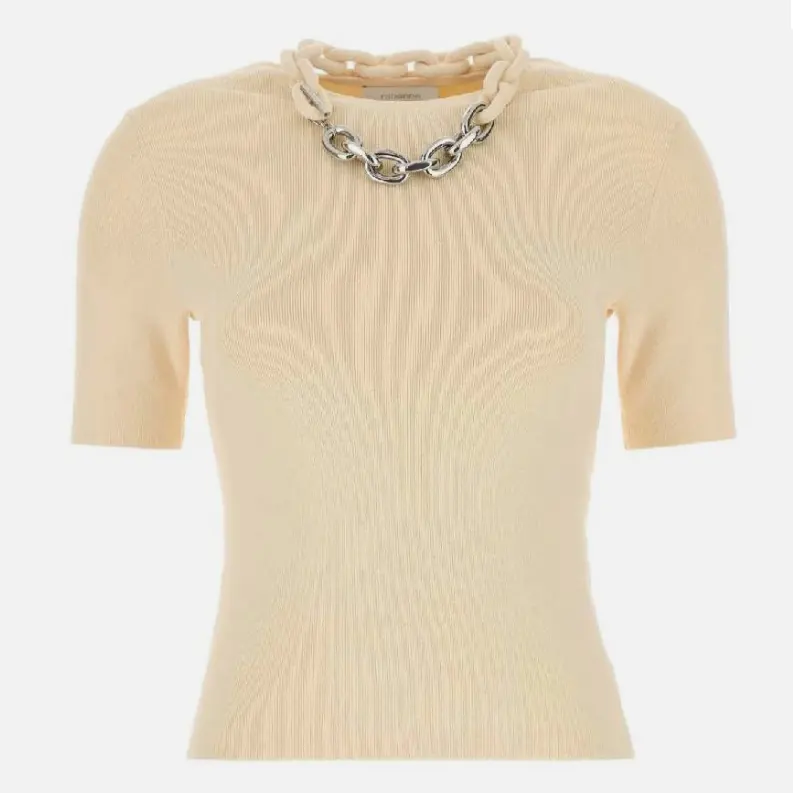 Rabanne 链条领针织开衫