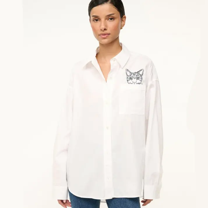 Staud 宠物印花衬衫