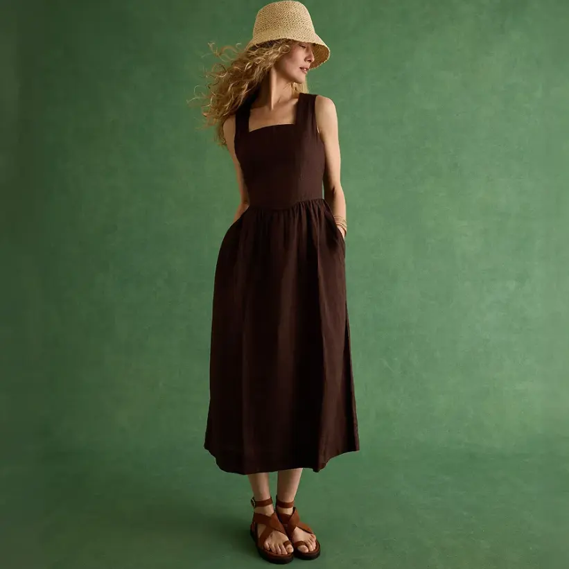 Monsoon：全场女装、童装春日限时大促 Alexis 条纹亚麻混纺上衣£47