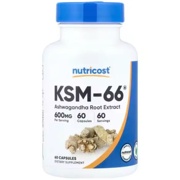 Nutricost KSM-66 南非醉茄根提取物 600 毫克 60 粒胶囊