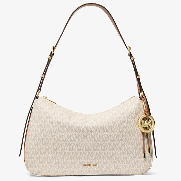 Michael Kors Nolita 中号老花单肩包 香草色