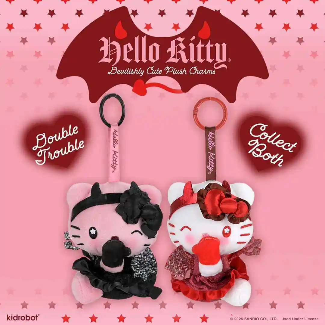 Hello Kitty 俏皮小恶魔毛绒挂件2件套 SDCC 首发