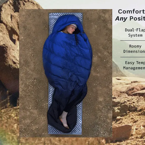 Marmot 美官：Wraptor 无拉链睡袋上新！解锁户外零束缚睡眠