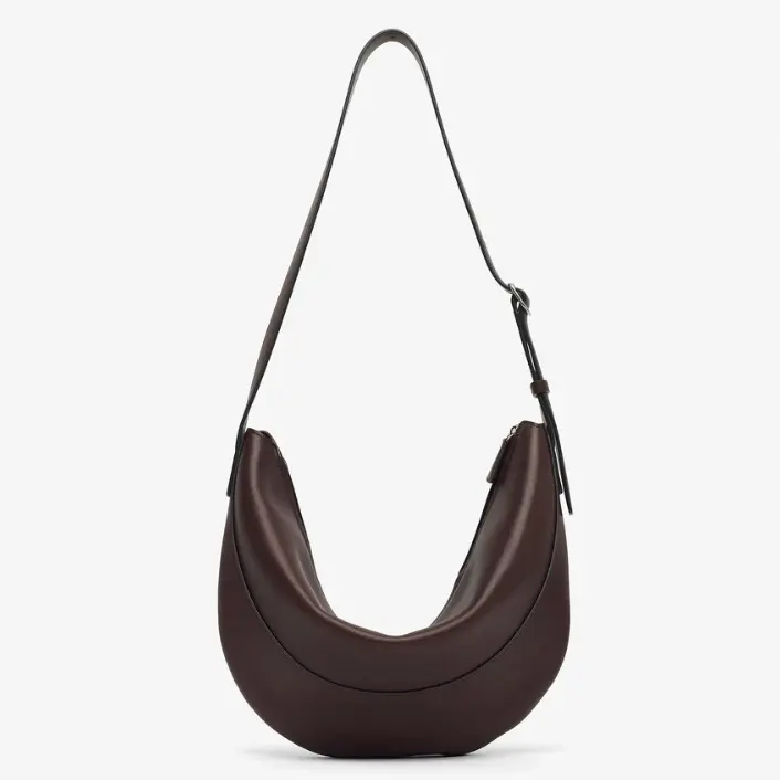 The Row Jouve 棕色皮革单肩包