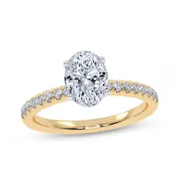 Kay Jewelers 椭圆形光环订婚戒指 3/4克拉