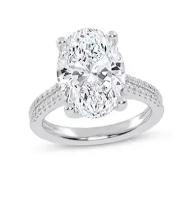 Kay Jewelers 椭圆形切割订婚戒指 1克拉