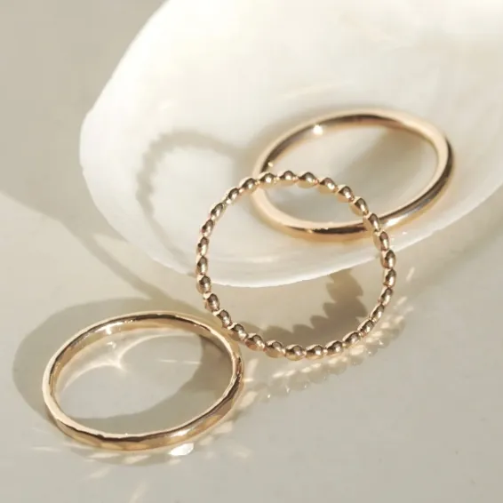 James Michelle 基础款戒指套装