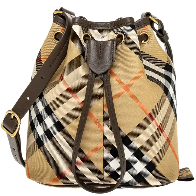 Burberry 巴宝莉迷你格纹水桶包