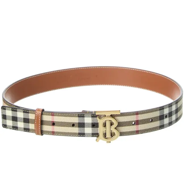 Burberry 巴宝莉格纹皮带
