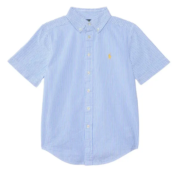 Polo Ralph Lauren 拉夫劳伦大童款条纹短袖衬衫