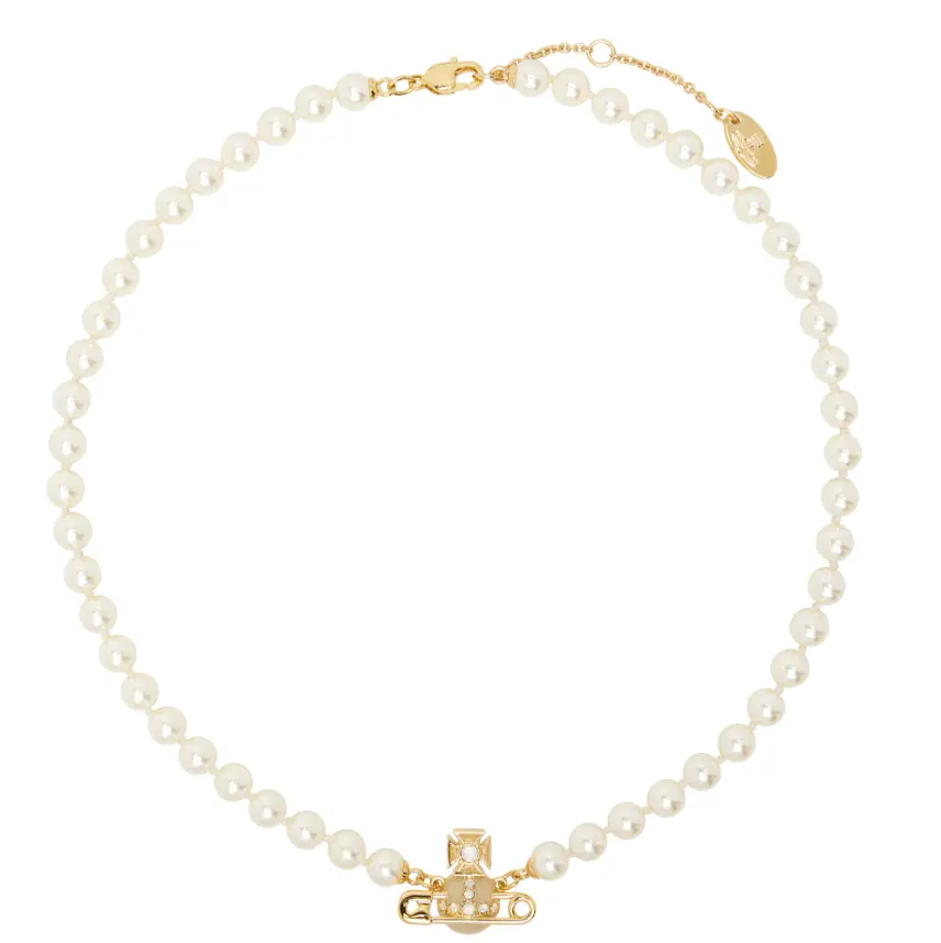 Vivienne Westwood Kitty Faux-Pearl 项链