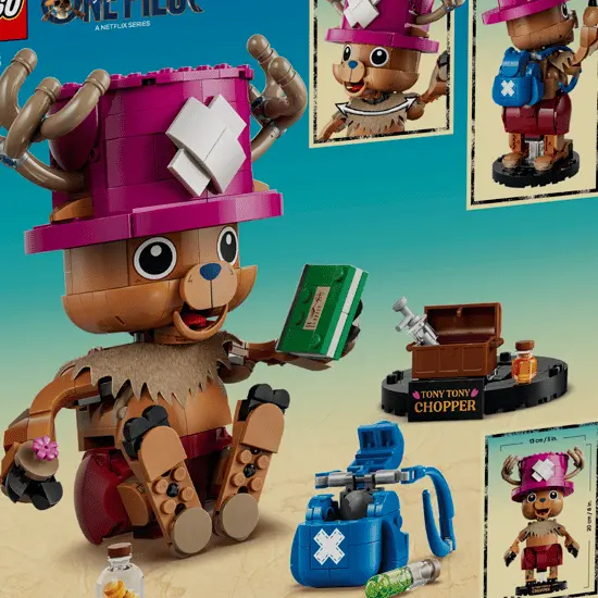 预告！Lego 美国官网：同步 Netflix 剧集《航海王》第2季 关注卡普的海军战舰、乔巴、橡胶果实
