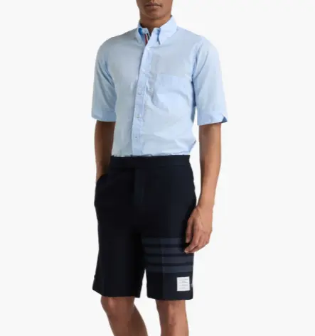胡连馨同款！Thom Browne  纯棉府绸衬衫
