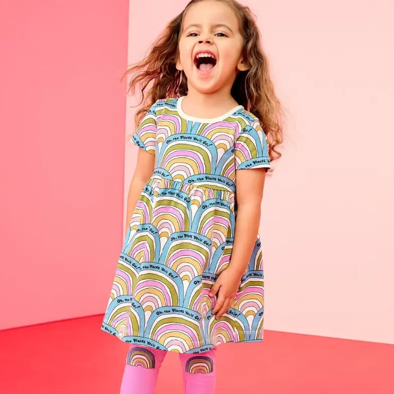 Hanna Andersson × Dr. Seuss 联名童装上新即打折 儿童弹力睡衣套装$16