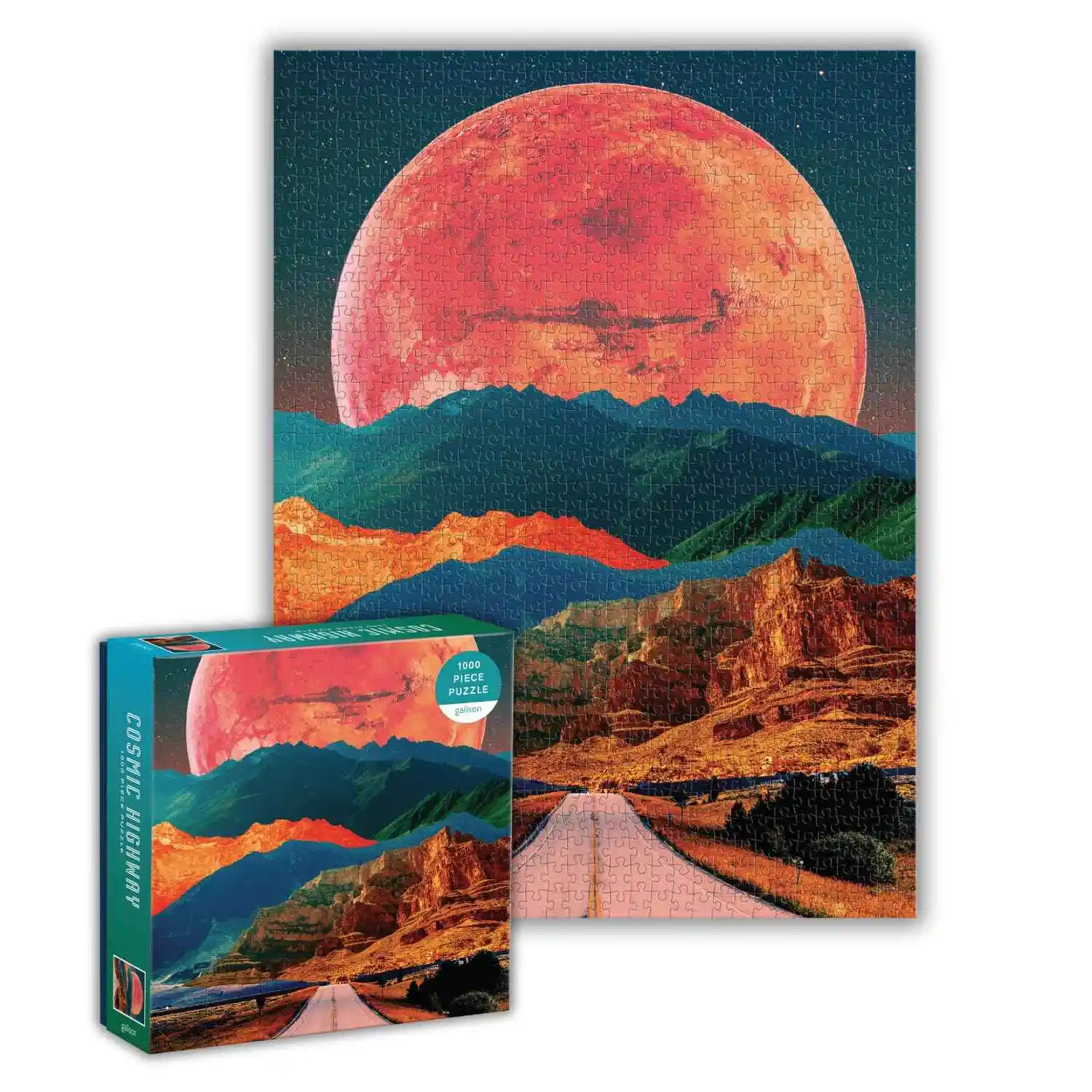 Galison 宇宙星河拼图 500片 益智玩具休闲游戏男女孩生日礼物