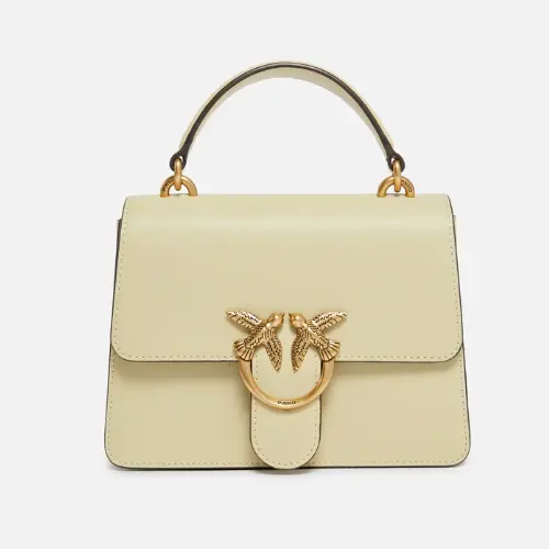 Pinko 经典皮革迷你手提飞鸟包