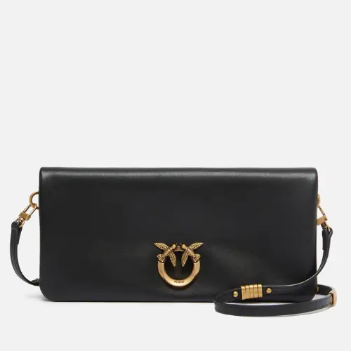 Pinko 皮革中号横版斜挎手拿包