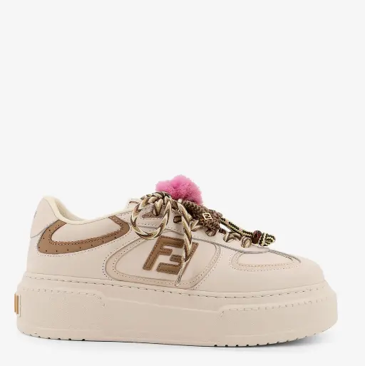 断码捡漏！Fendi Match 皮革厚底运动鞋