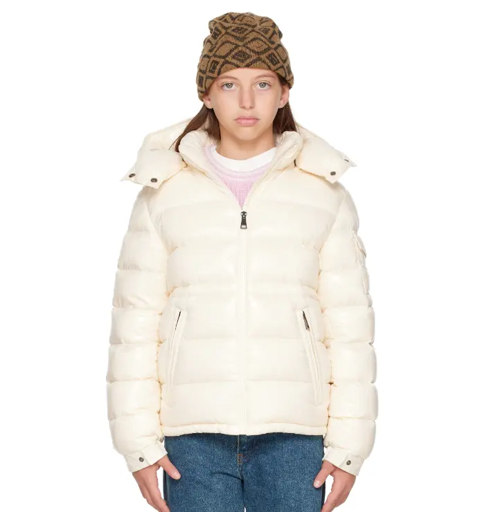 Moncler  Maire 儿童白色羽绒外套