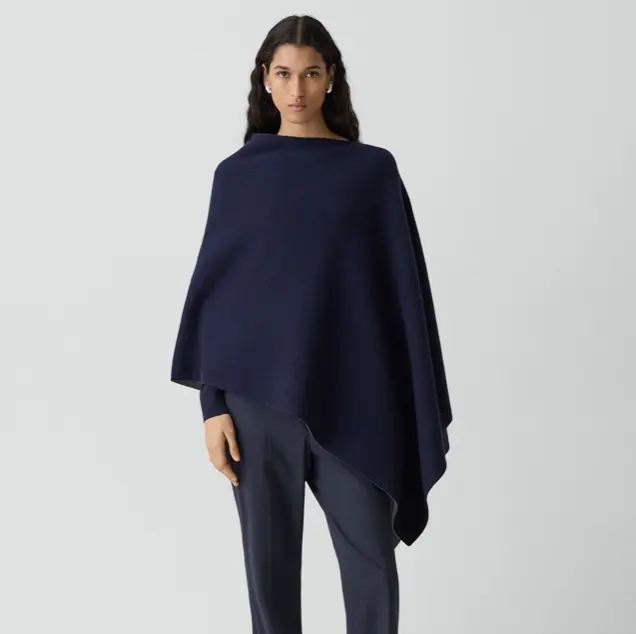 Theory 羊绒羊毛混纺斗篷