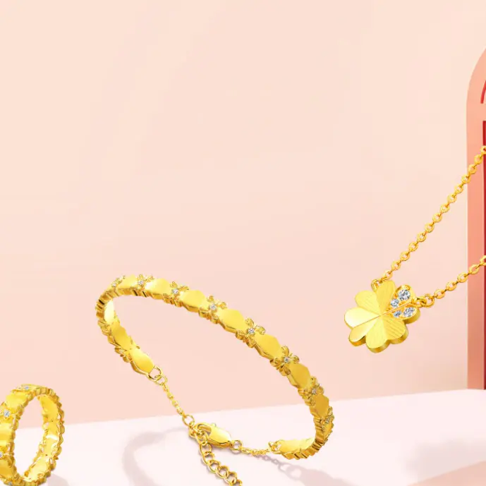 中国香港周生生官网：指定定价黄金饰品专场特惠 入手链、耳饰