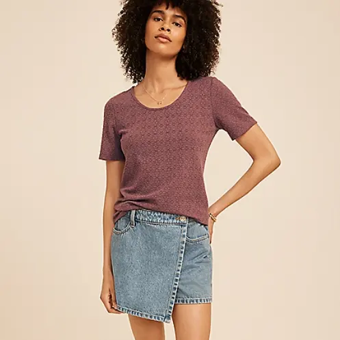 maurices 24/7 提花短袖T恤