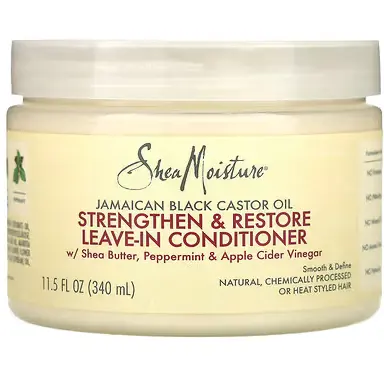 SheaMoisture, 牙买加黑蓖麻油，Strengthen & Restore免洗护发素 312g