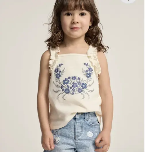 Gymboree 刺绣吊带上衣