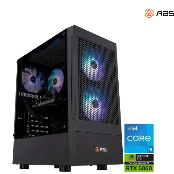 ABS Flavonius Aqua 游戏电脑 - Windows 11 - Intel Core i5-12400 - GeForce RTX 5060